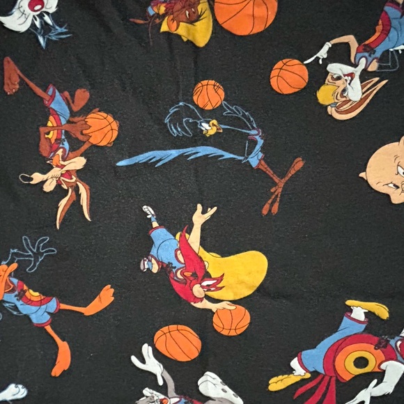 Space Jam Black Looney Tunes Graphic T-Shirt - Picture 5 of 6